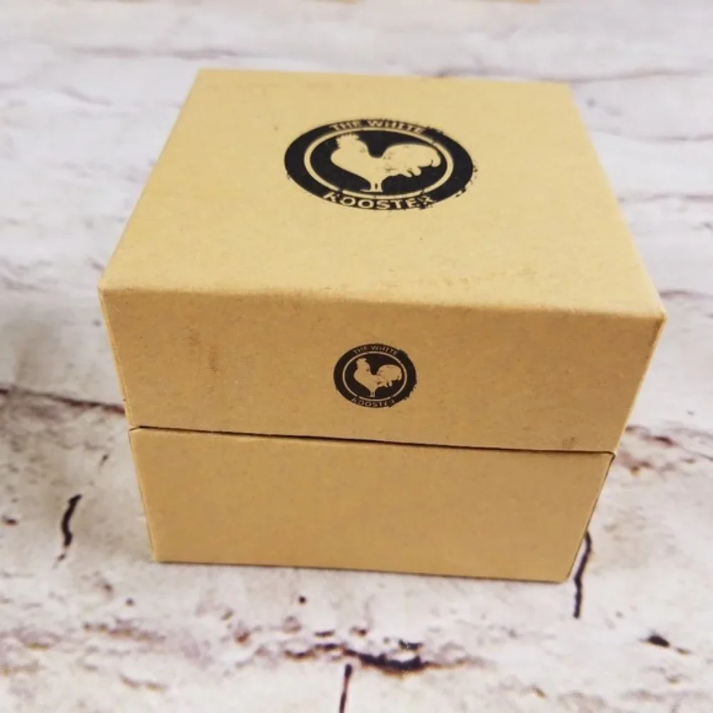 Buff Catalana Blonde Wood Watch Leather White Rooster Unisex Neutral Gift NEW
